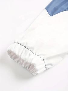 Chaqueta Cortavientos Impermeable con Capucha para Hombre, 100% Nailon, Cierre Completo, Colores Contrastantes, Venta al Por Mayor OEM - Product Image 6