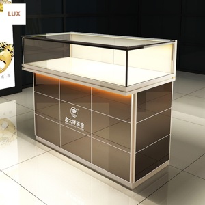 เคาน์เตอร์โชว์เครื่องประดับลายหินอ่อน LUX ตู้โชว์กระจกสำหรับร้านค้าในห้างสรรพสินค้า - Product Image 5