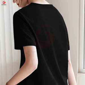 เสื้อยืดทรงหลวมสไตล์ลำลองสำหรับฤดูร้อน ผ้าคอตตอนหนา 100% เป็นมิตรกับสิ่งแวดล้อม ระบายอากาศได้ดี ทันสมัย สำหรับผู้หญิง - Product Image 2