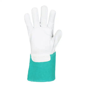 Gants de sécurité en cuir de chèvre et croûte de cuir de vache de qualité supérieure, certifiés CE, résistants à la chaleur, pour travaux lourds et durables - Product Image 5