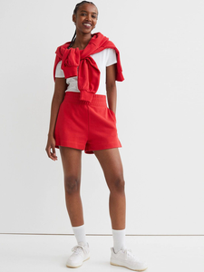 Wholesale Custom Logo Button Quick Dry Breathable <b>Women's</b> High Waist 100% Cotton Fleece Stylish Active Wear <b>Shorts</b> High Quality - Product Image 2