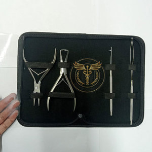 Hair Extension Tool Kit 4PCS – Micro Ring Beading <b>Pliers</b> <b>Set</b> with Loop Needle & Pulling Hook for Hair Extensions Installation - Product Image 1