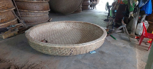 เรือไม้ไผ่ทำมือขายส่ง พร้อมม้านั่งและไม้พาย เรือไม้ไผ่เวียดนาม สำหรับตกแต่งรีสอร์ท - Product Image 6