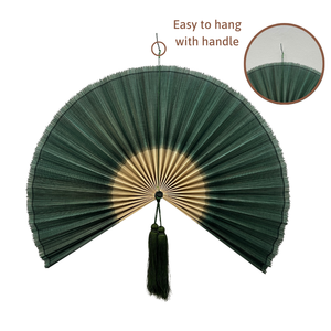 Ventilador de Pared de Bambú Verde Estilo Boho de Lujo, Decoración de Pared con Ventilador de Bambú Hecho a Mano, Decoración de Cabecera, Hecho por KingCraftViet - Product Image 2
