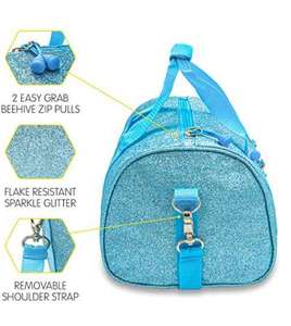 Sac de sport à paillettes en gros avec patch étoile et logo de cheerleading, fermeture éclair frontale, pour enfants, sport, voyage, équipement d'équipe de danse, cheerleading personnalisé - Product Image 3