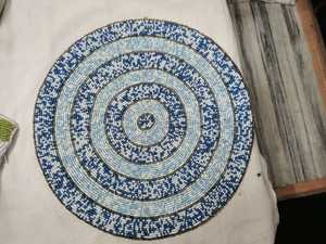 Handmade Luxury Eco-Friendly Solid Round Needlework <b>Beaded</b> Seed Bead <b>Placemats</b> for Home Office - Product Image 3