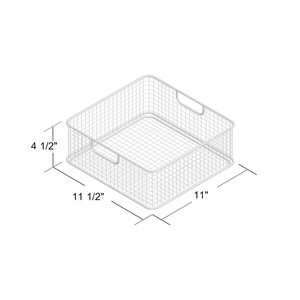 Panier de rangement industriel spacieux en métal, organisateur de rayonnages robuste pour la maison - Product Image 3