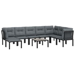 Ensemble de salon de jardin noir et gris - Product Image 3