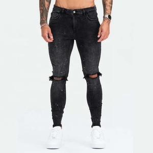 PIHA SPORTS Mens Crosshatch <b>Classic</b> Straight Leg Regular Fit Stylish Denim Jeans Spandex Material Button Fly Autumn All Waist - Product Image 1