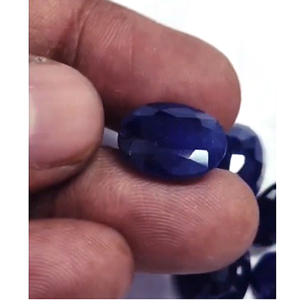 24 pièces de saphir bleu de Bangkok, ovales facettés de 11 mm à 16 mm, lot de 250 carats, Iroc Sales, saphir de haute qualité rempli de verre, pierre précieuse taillée - Product Image 2