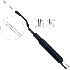 PISSCO Adson Semkin Bipolar Forceps Jeweller #4 Needle 0.5mm Tip 11.5cm Length Fine Tip Bipolar Forceps Microsurgical Bipolar - Product Image 5