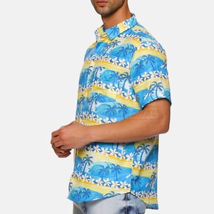 Camisas de Playa para Hombre, de Alta Calidad, Sólidas, Transpirables, Ecológicas, de Manga Corta, para Uso Casual de Verano - Product Image 2