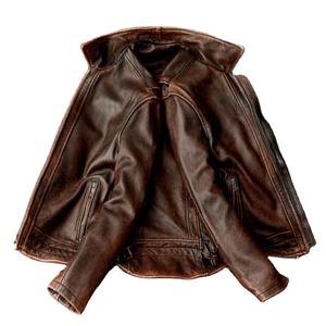 Chaqueta de bombardero de cuero de lona personalizada para hombres y mujeres con cuello levantado y logotipo frontal OEM al por mayor - Product Image 5