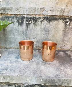 Competitive Price Copper Glass Tumbler Manufacturer Ayurvedic Drinking Water Cup Bulk Export <b>Drinkware</b> - Product Image 1