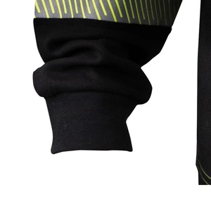 Chemise de travail unisexe à manches longues haute visibilité jaune et noir avec bandes réfléchissantes certifiée CE en polyester – Vêtement de sécurité - Product Image 2