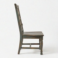 Chaise de salle à manger moderne en bois massif, design poisson, avec dossier ergonomique pour salle à manger et salon