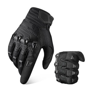 Dernier design de gants de ski et de moto en cuir pour hommes, gants de course à doigts entiers, imperméables, légers, unisexes - Product Image 1