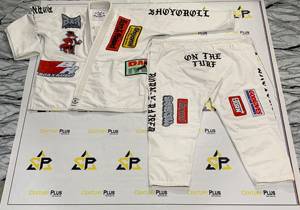 Wholesale <b>White</b> Shoyorol Born x Raised Brazilian BJJ Gi Jiu Jitsu <b>Kimono</b> Gi Set Shoyorol Born x Raised <b>Kimono</b> Gi Martial Arts - Product Image 2