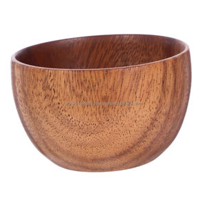 ชามผักไม้อะคาเซียพร้อมชุดช้อนสำหรับเครื่องครัวและเครื่องใช้ในโรงแรมจากอินเดีย - Product Image 4