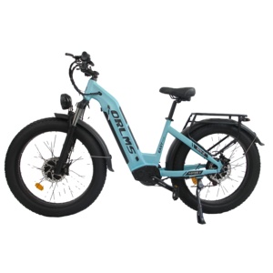 Fatbike 26*4 à double moteur, batterie lithium 52V 23Ah, écran LCD couleur, freins hydrauliques, cadre en alliage d'aluminium, siège arrière - Product Image 1