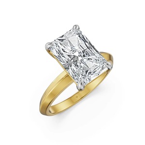Anillo Solitario de Diamante Cultivado en Laboratorio con Corte Radiante en Oro Amarillo de 14K, 2.52CT, Joyería Fina Personalizada - Product Image 2