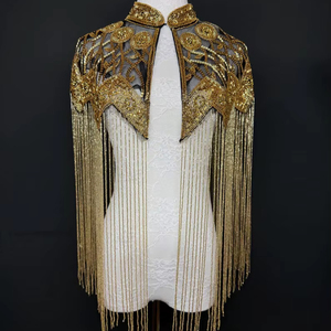 Nuevo Top Sexy con Cuentas Colgantes de Color Azul Verdoso para Mujer, Ideal para Festivales de Música y Discotecas - Product Image 1