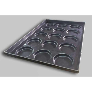 Top Notch Quality Hot Selling Industrial Use Oven Safe and Heavy Duty Kitchen Ware Non-Stick Coated Round Burger Tray - Product Image 1