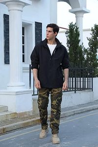 Chaqueta Cortavientos Larga de Invierno para Hombre, Diseño de Marca, para Exteriores, con Capucha, Transpirable, Ecológica, Vintage, Impermeable y Resistente al Viento, Venta al Por Mayor - Product Image 2