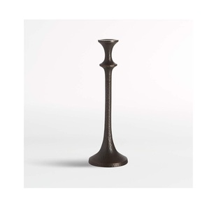 Industrial Black Metal Pillar Stands Sleek Nordic Style Candle Pedestals for Living Room and Dining <b>Table</b> candelabra Holder - Product Image 1