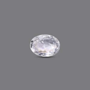 Loose 4.7 Carat White Cubic Zirconia Gemstone for Fine Jewelry - Product Image 1