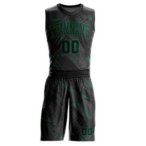 Maillots de basket-ball unisexes de haute qualité 2026, design personnalisé, respirants, à séchage rapide, antibactériens, col en V, uniforme 100% polyester - Product Image 2