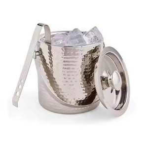 Enfriador de vino redondo de aluminio premium, cubo de hielo chapado en oro para bar y bebidas a precio económico. - Product Image 4