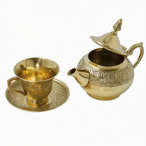 Traditional Handcrafted Brass <b>Tea</b> <b>Kettle</b> Antique Style Water Pot for Home Kitchen & Gifting At Wholesale Export Global Price - Product Image 4