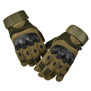 Gants tactiques à doigts entiers pour hommes, antidérapants, en tissu Oxford, avec fermeture auto-agrippante, noir, beige, vert olive - Product Image 3