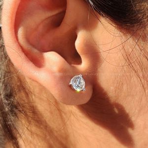Pendientes de Diamantes Martini de Platino 950 para Mujer, 0.50-4.00 TCW, Corte Brillante Redondo, Joyería Fina, Regalo de Boda, Aniversario - Product Image 5