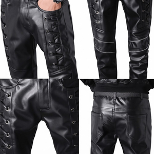 Pantalones de Cuero de Última Moda, Diseño Nuevo, Pantalones de Cuero para Hombre al Mejor Precio, Calidad al por Mayor, Estilo Motero, Ropa de Invierno - Product Image 5