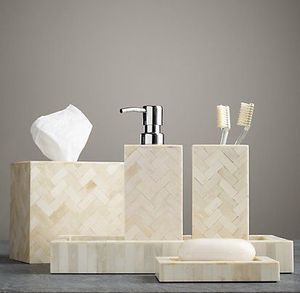 ชุดอุปกรณ์ห้องน้ำเปลือกหอยมุกสวยงาม เพิ่มความหรูหราให้กับการจัดวางในห้องน้ำ - Product Image 6