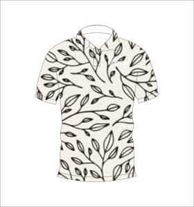 Camiseta Polo con Estampado Botánico Personalizado, Manga Corta, Informal, para Golf, Tenis, Verano, Ropa de Equipo - Product Image 4