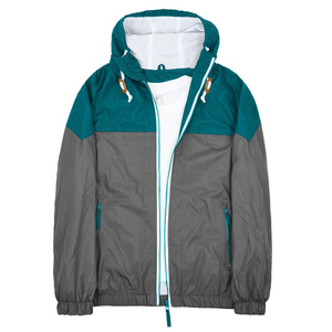 Wholesale Men's Solid Color Plain Windbreaker <b>Jackets</b> in Hooded Collar Zipper up Nylon Material Men Rain <b>Jackets</b> - Product Image 3