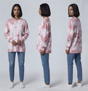 T-shirt oversize vintage délavé à l'acide pour femme, manches longues, coupe ample, épaules tombantes, style streetwear décontracté d'été - Product Image 6