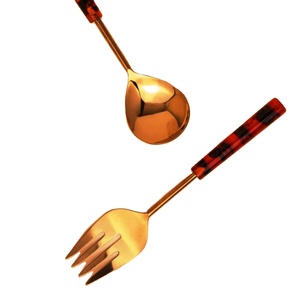 Ensemble de saladiers en bois d'acacia faits à la main, écologiques, compatibles lave-vaisselle, ustensiles de cuisine, fabriqués en Inde - Product Image 1