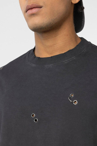T-shirt Homme Personnalisé en Coton Tricoté à Séchage Rapide, Coupe Ample, Col Rond Imprimé, Manches Courtes, Style Hip-Hop, Idéal pour l'Été - Product Image 6
