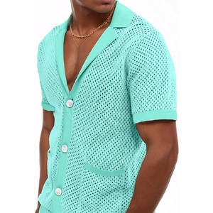 Summer Casual Men's Solid Plus Size Polyester/Cotton T-shirts & <b>Mesh</b> Shorts <b>Two</b>-<b>Piece</b> Shorts <b>Set</b> - Product Image 4