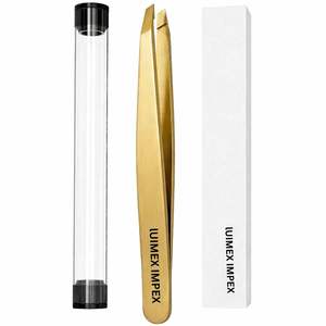 Pinzas para el vello facial de las mujeres, pinzas de precisión para mujeres y hombres, pinzas afiladas inclinadas para cejas - Product Image 6