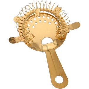 Old Potrero Old Pulteney Colador de cóctel de acero inoxidable Colador de barra dorada para juegos de bares de cócteles - Product Image 1