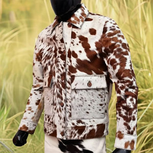 แจ็กเก็ตหนังวัวสำหรับผู้ชาย, แจ็กเก็ตหนังวัวหนังนิ่มสวมใส่สบาย - Product Image 1