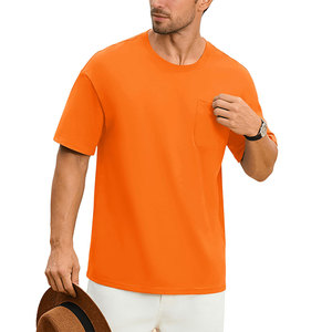 T-shirt Ringer Homme Teint et Délavé Tendance, Coupe Ample Vintage Sport Décontracté Streetwear, Épaules Tombantes Oversize, Taille Personnalisée - Product Image 1