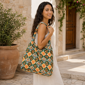 Sac fourre-tout en lin imprimé zèbre pour femme, sac à main en tissu avec poignée nouée, motif animal, sac de shopping décontracté, fabricant et fournisseur - Product Image 2