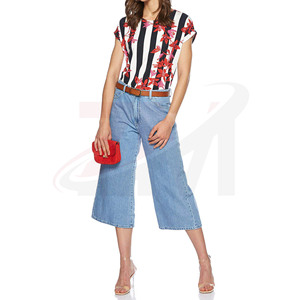 Camiseta de Algodón 100% para Mujer, Corte Holgado, Tejido Transpirable y Suave, Ropa Casual de Verano, Moda Urbana, Uso Diario, Estampado Moderno - Product Image 5