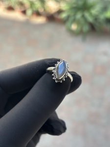 Handmade 925 Sterling Silver Vintage Classic <b>Ring</b> Natural Blue <b>Labradorite</b> Marquise Shape Bezel Setting AAA Quality Wedding - Product Image 2